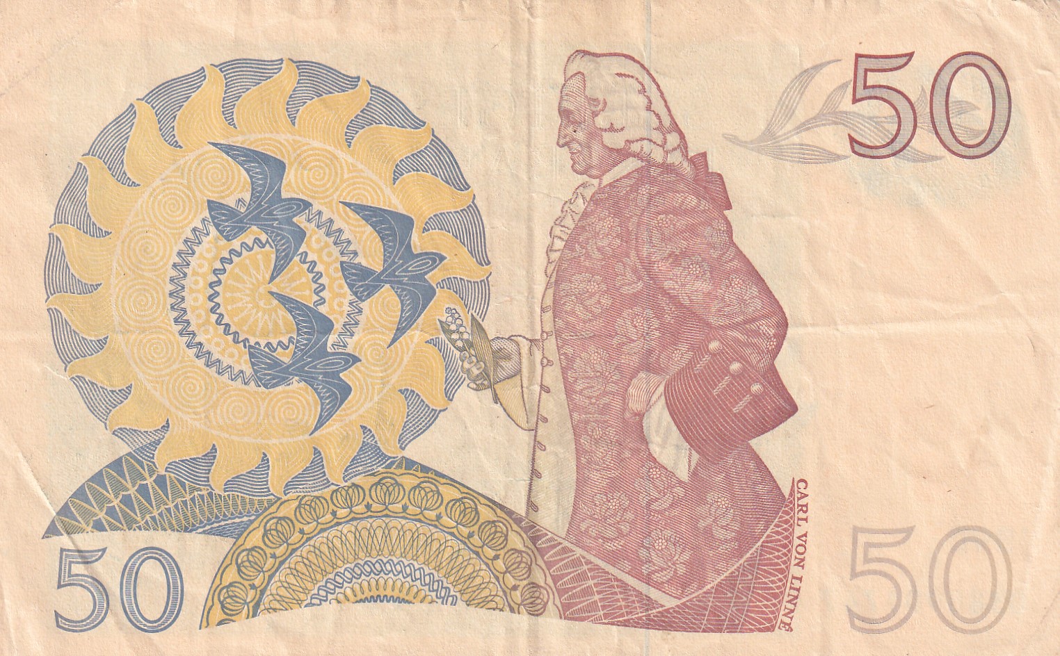 Sweden 50 Kronor Rare Note #B2