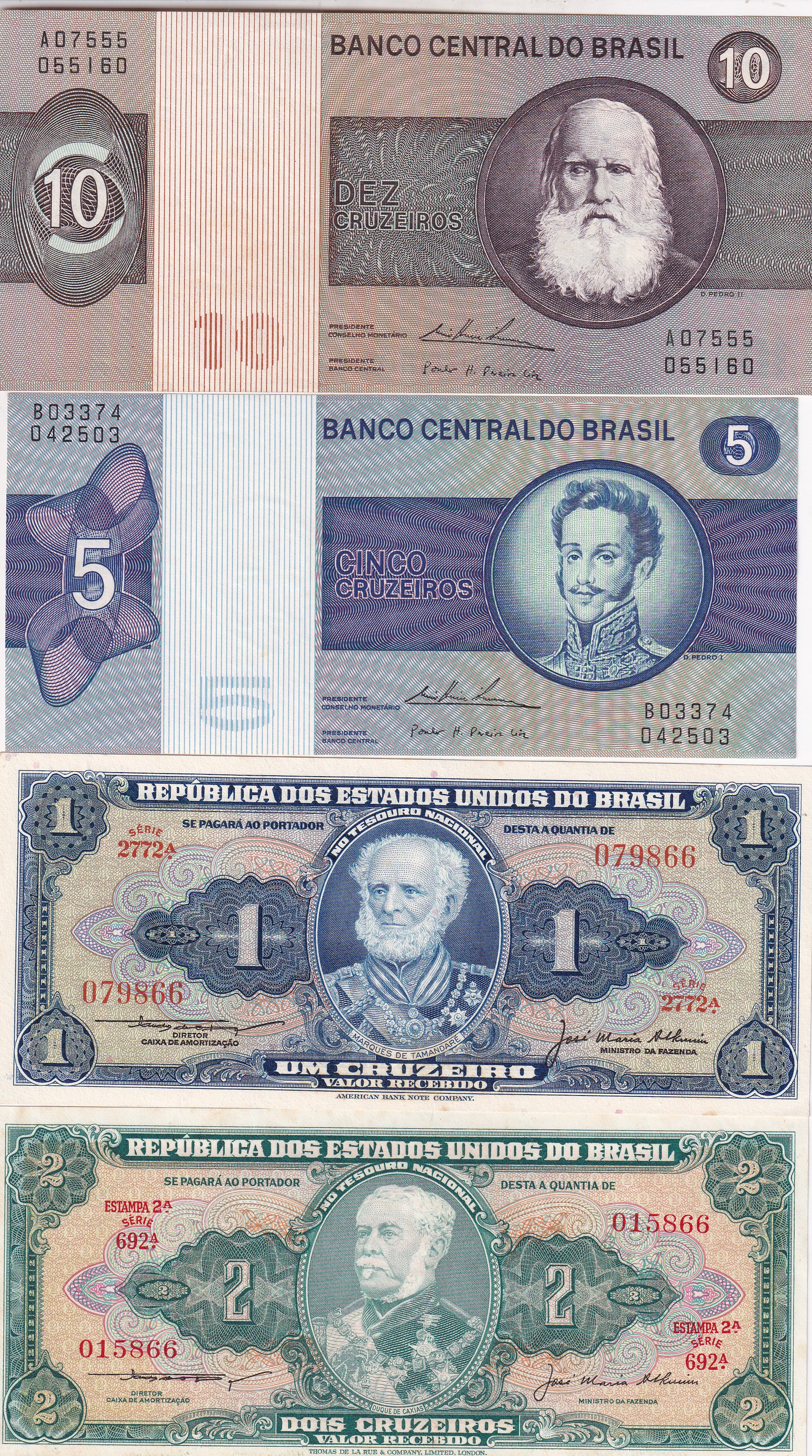 Brazil 12 Different (12 Pcs) Note Set #!3