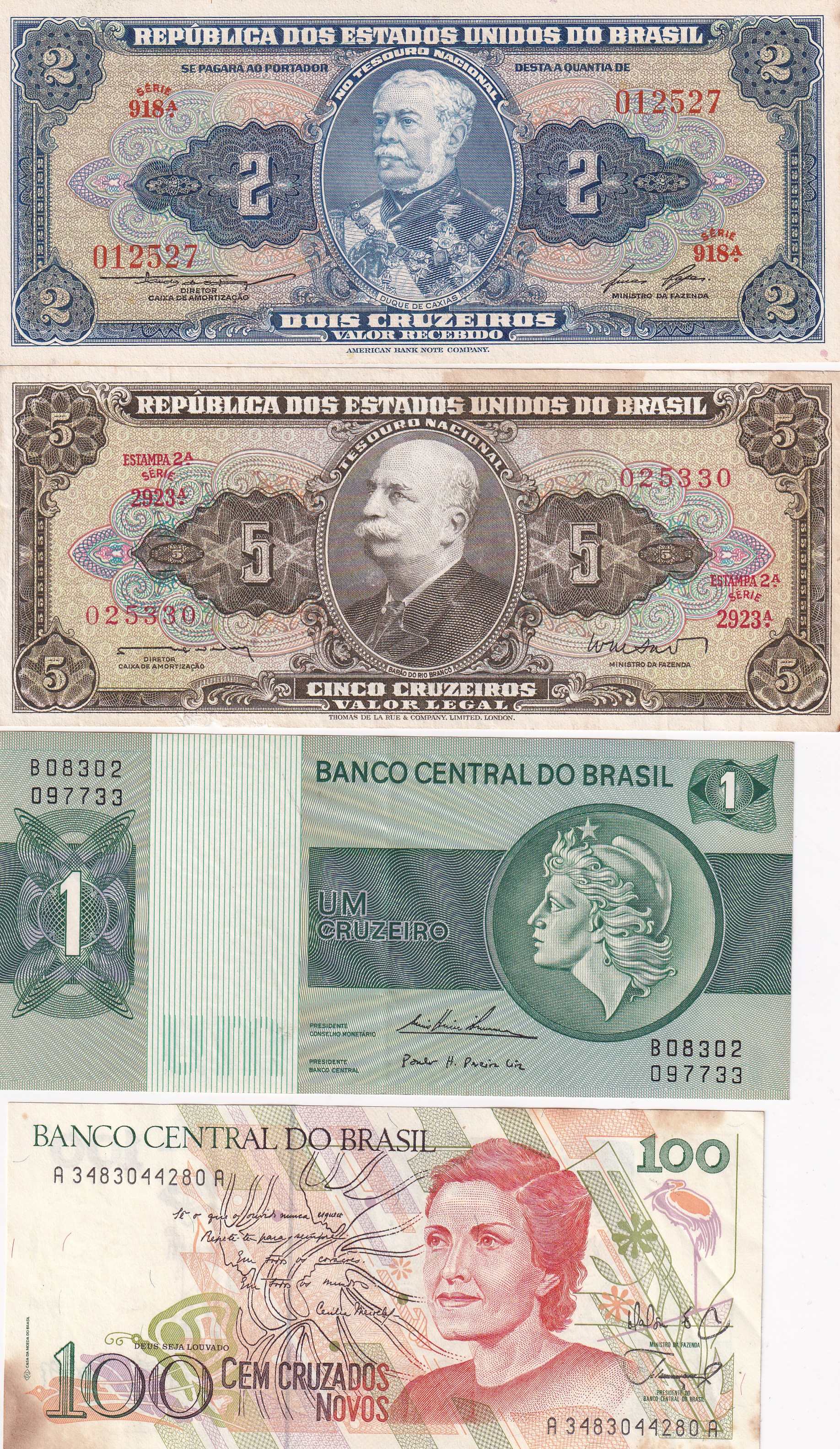Brazil 12 Different (12 Pcs) Note Set #!3