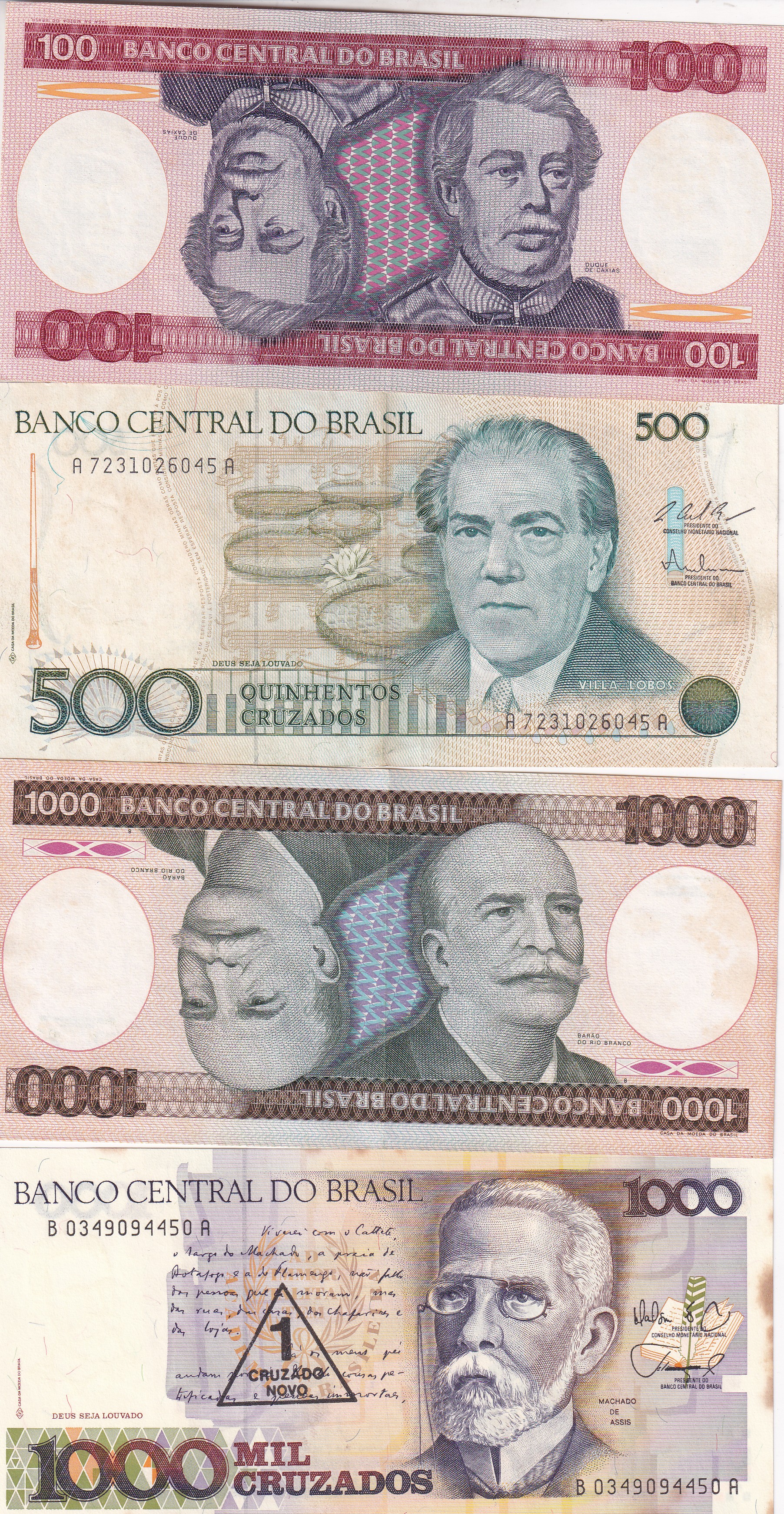 Brazil 12 Different (12 Pcs) Note Set #!4