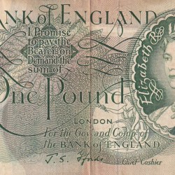 United Kingdom › England 1 Pound - Elizabeth II Rare Note #B2