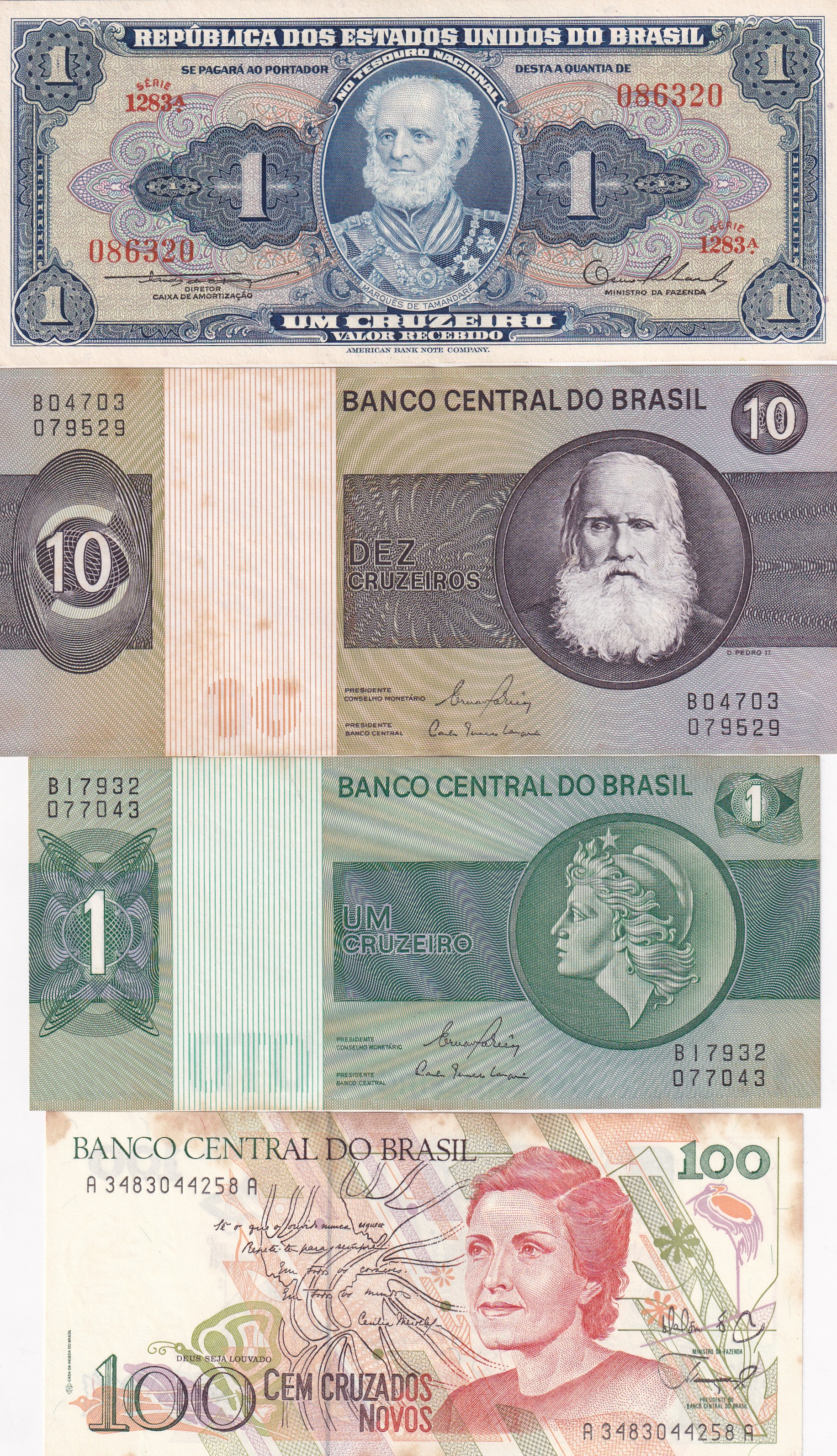Brazil 12 Different (12 Pcs) Note Set #!4