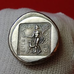 Ancient GreeK Coin Tetrobol - Protes Abdera 395 BC - 360 BC Tetrobol (⅔) Currency Persic siglos/drachm