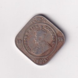 2 Anna 1936 George V Bombay Mint Rare Coin #K-19