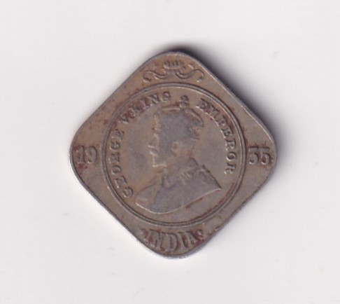 2 Anna 1935 George V Bombay Mint Rare Coin #K-20