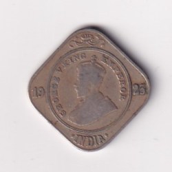 2 Anna 1923 George V Bombay Mint Rare Coin #K-21