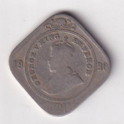 British-India 2 Annas 1930 (George V ) Rare Coin #k-14