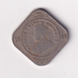 2 Anna 1928 George V Bombay Mint Rare Coin #K-23