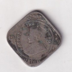 British-India 2 Annas 1929 (George V ) Rare Coin #k-15