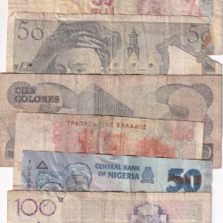 Alternative view of Different World Note Poor Condition (12 Pcs) Lott#*138