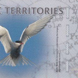Arctic Territories 3 Polar Dollars Arctic tern Polymer UNC Note #B2