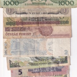Alternative view of Different World Note Low Condition As Per Image (10 Pcs) Lott#*139