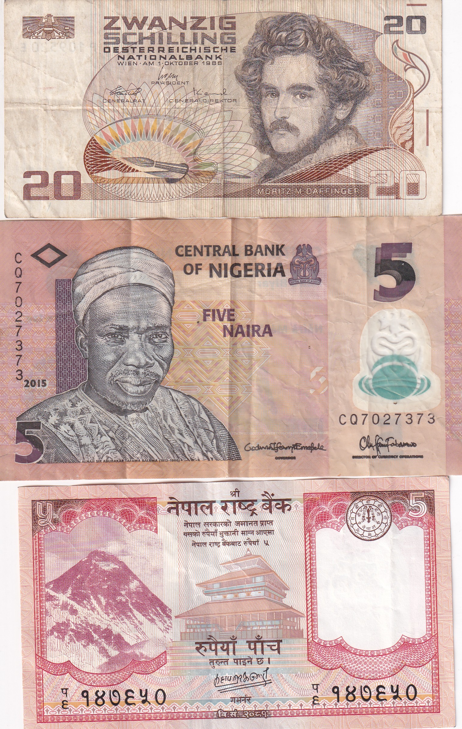 Different World Note Low Condition As Per Image (10 Pcs) Lott#*139