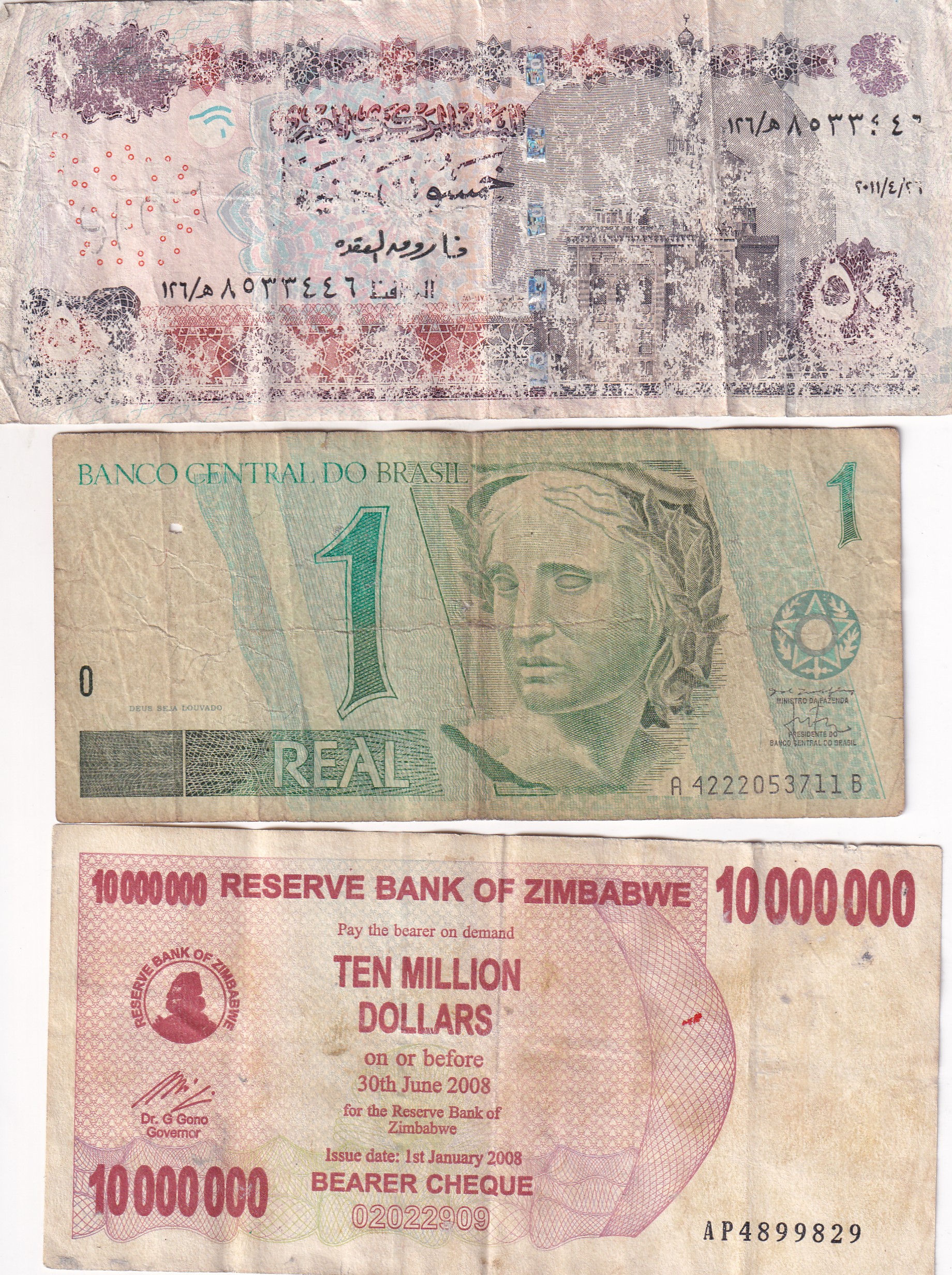 Different World Note Condition As Per Image (10 Pcs) Lott#*140
