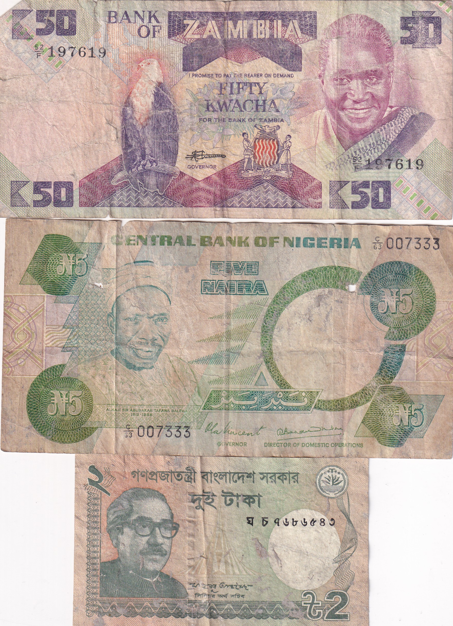 Different World Note Condition As Per Image (10 Pcs) Lott#*141