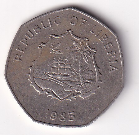 Liberia 5 Dollars 1985 (Military Memorial) Rare Commemorative Coin#K-16