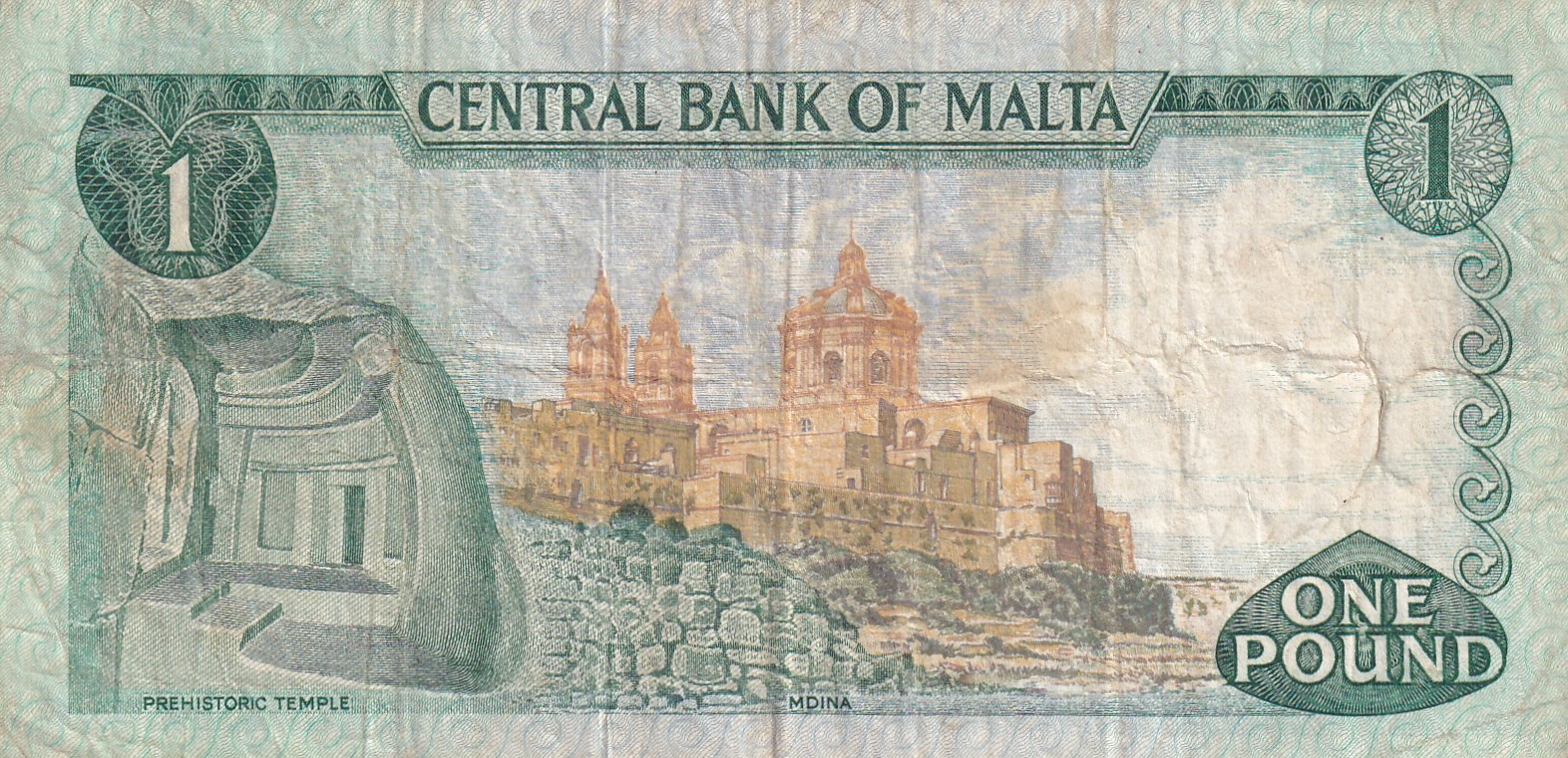 Malta 1 Lira Rare Note #B2