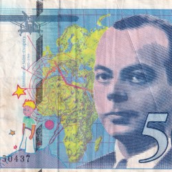 France 50 Francs - Saint-Exupéry Rare Note #B2