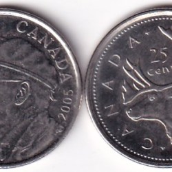 Canada 2 Different Commemorative 25 Cents Rare ( 2 Coin Set) #K-49