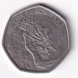United Kingdom 50 Pence 2024 - Charles III The Black Lake Commemorative issue Rare Coin #K-54