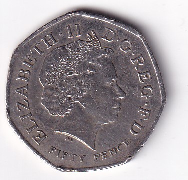 United Kingdom 50 Pence 2014 - Elizabeth II ; XX Commonwealth Games Commemorative issue Rare Coin #K-44 - Image 2