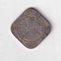 British- India 2 Annas 1925 George V Rare (Bombay Mint) Coin #K-46