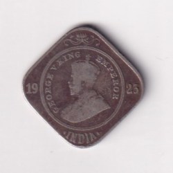 British- India 2 Annas 1923 George V Rare (Bombay Mint) Coin #K-48