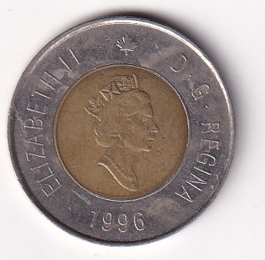 Canada 2 Dollars - Elizabeth II Rare Bimetallic Coin #K-95