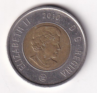 Canada 2 Dollars - Elizabeth II 2012 Rare Bimetallic Coin #K-98