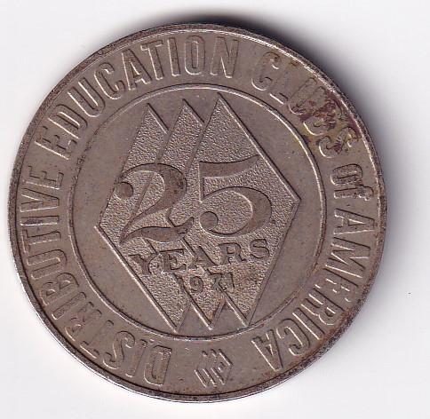 United States Medal - Developing Future Leaders For Market And distribution 25 Years 1971 Rare #K-86