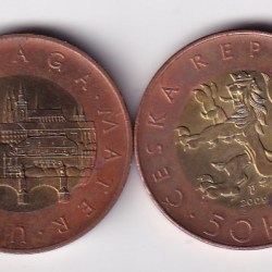 Czech Republic 50 Korun rare Coin #K-115