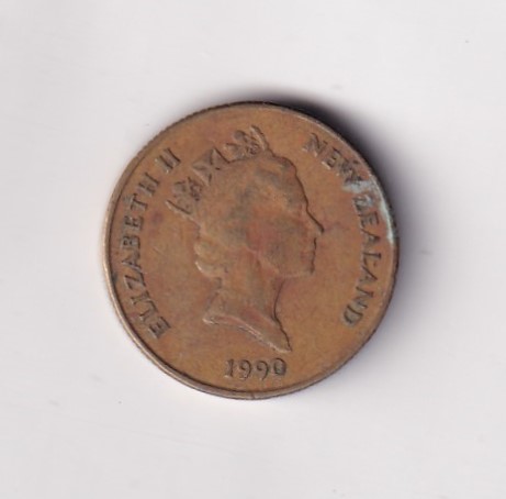 New Zealand 1 Dollar 1990 - Elizabeth II Rare Coin #K-117