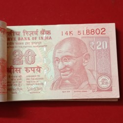 Alternative view of 20 Rs Rare Old Issue Full Bundle Governor Urjit Patel 2017 Year Gem Unc Condition 518801