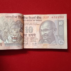 Alternative view of 10 Rs Old Full Bundle Governor YV Reddy 2007 Year Reserve Bank of India 452201