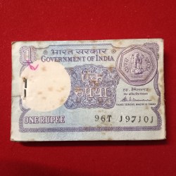 One Rs Small Coin Rare Old Issue Full Bundle Finance Minister S.Venketraman 1988 Year Government of India 197101