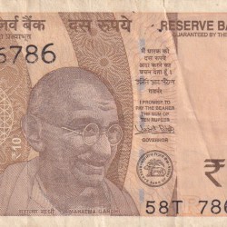 786786 Fancy Number 10 Rupees Governor Urjit R. Patel Rare Note (Condition as PER Image)