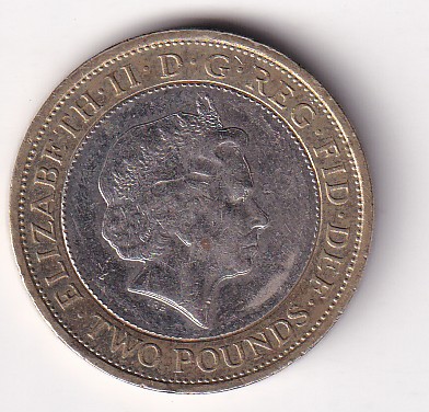 United Kingdom 2 Pounds -2014 (World War I) Commemorative Bimetallic Coin#k-131