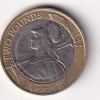 United Kingdom 2 Pounds 2015 (Britannia) Bimetallic Coin#k-132