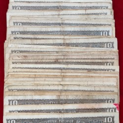 Alternative view of 10 Rupees Mix Governor Used Condition (100 Pcs) Lott #*102