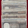10 Rupees (Black Boat) Mix Governor Low Condition (54 Pcs) Lott #*107