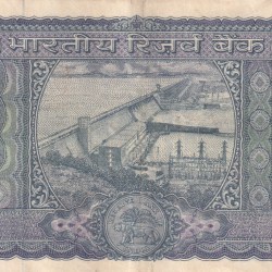 Alternative view of 100 RUPEES WHITE PATTI OLD ISSUE GOVERNOR S.JAGANNATHAN RARE NOTE