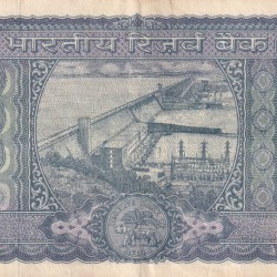 Alternative view of 100 RUPEES WHITE PATTI OLD ISSUE GOVERNOR S.JAGANNATHAN RARE NOTE
