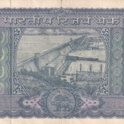 Alternative view of 100 RUPEES WHITE PATTI OLD ISSUE GOVERNOR S.JAGANNATHAN RARE NOTE