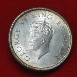 Alternative view of RARE HALF RUPEE SILVER GEORGE VI 1938 BOMBAY MINT