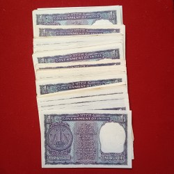 Alternative view of One Rs Big Coin Losse Notes Unc Condition Manmohan Singh 104 Pcs Republic of India