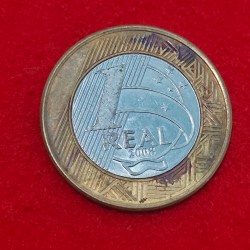 Alternative view of BRAZIL 1 REAL COIN 2008