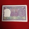One Rs Rare Big Coin Full Bundle Finance Minister RN Malhotra Year 1980 UNC Condition Government of India 241501