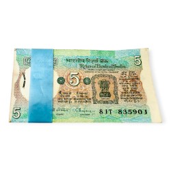 Rs 5 India Banknote Serial Bundle Tractor Top Quality Unc Unique and Rare By C Rangarajan