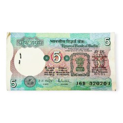 Rs 5 India Banknote Serial Bundle Tractor Top Quality Unc Unique and Rare By R N Malhotra