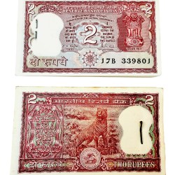 Rs 2 India Banknote Serial Bundle Tiger Issue Top Quality Unc Unique and Rare By R N Malhotra